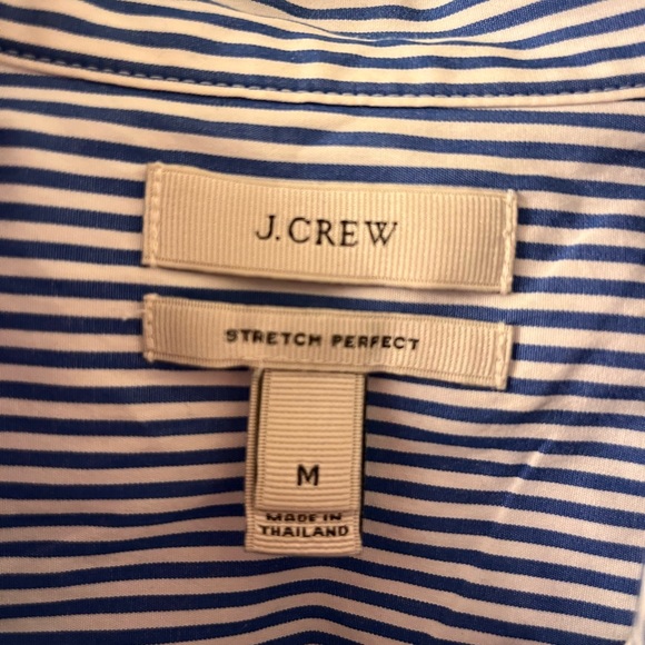 JCrew blue and white stripped button down shirt - Picture 2 of 4
